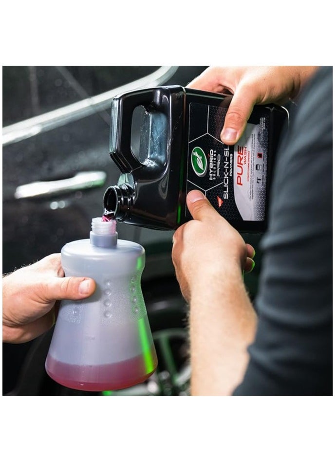TurtleWax - Hybrid Solutions Pro Slick-N-Slide Pure Wash, PH Neutral Foaming Car Wash Shampoo Works With Foam Cannons or Hand Wash for a Spot Free Clean 1.42 L - Image 1