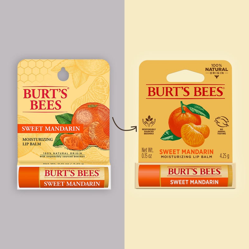 Burt's Bees Burts Bees Sweet Mandarin Moisturizing Lip Balm Unisex 0.15 oz - Image 4