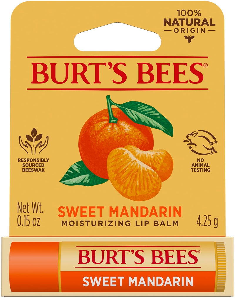 Burt's Bees Burts Bees Sweet Mandarin Moisturizing Lip Balm Unisex 0.15 oz - Image 1