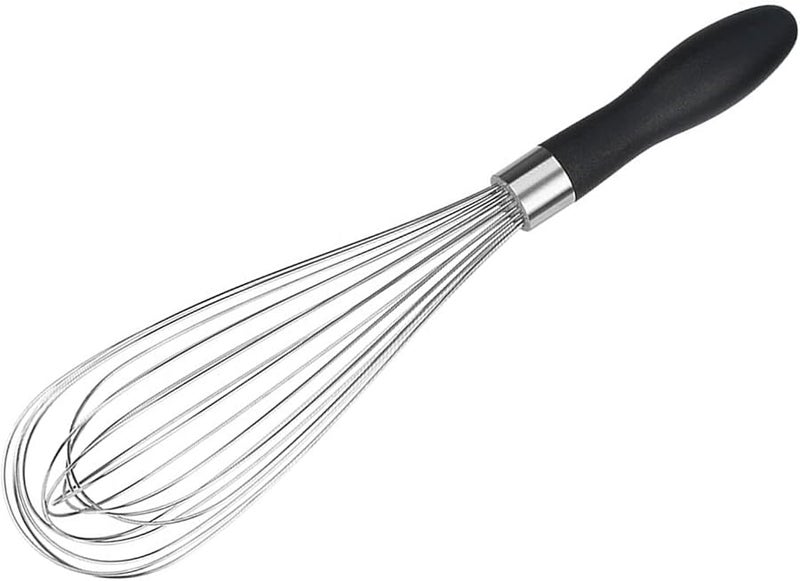 مضرب يدوي بحجم A من الفولاذ غير القابل للصدأ لخفق البيض وخلط كريمة الكعك بمقبض مريح - Image 1