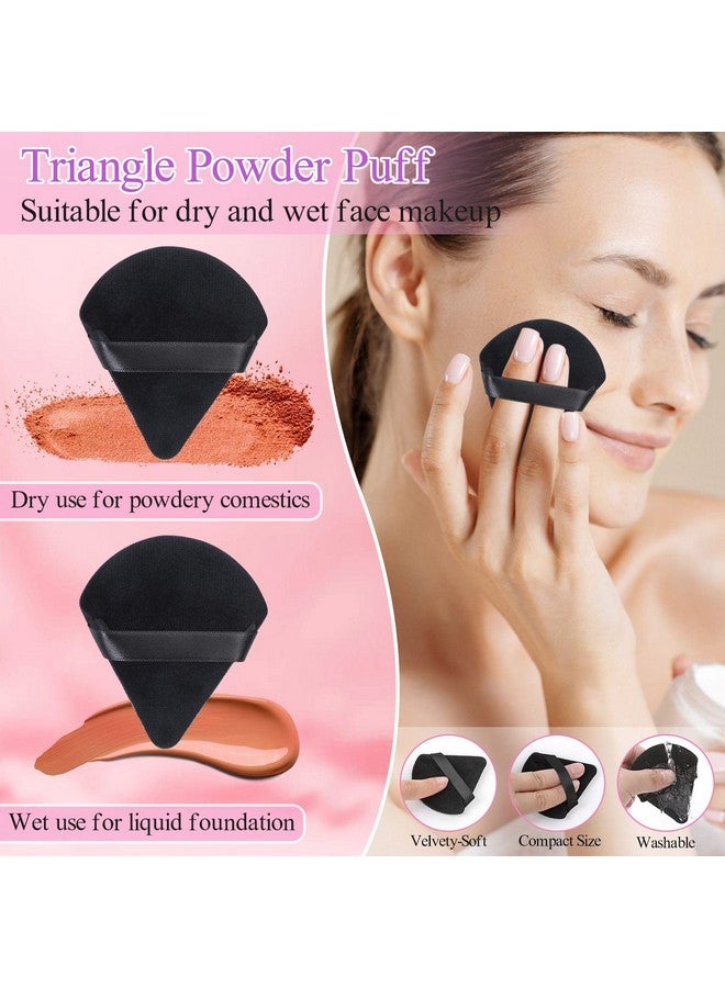 shynek 248 Pcs Disposable Makeup Applicators With Triangle Makeup Puffs Mascara Wands Disposable Lip Applicators Eyeliner Brushes Disposable Makeup Applicator Kit For Makeup Artist Supplies - Image 5