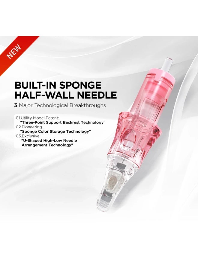 IOLITE Tattoo Needle  - Iolite M6 Disposable Universal Tattoo Needle Cartridges 10Pcs | Professional PMU & SPMU Precision Cartridges for Microblading, Ombre Brows, Lip Blush & Micropigmentation - Image 3