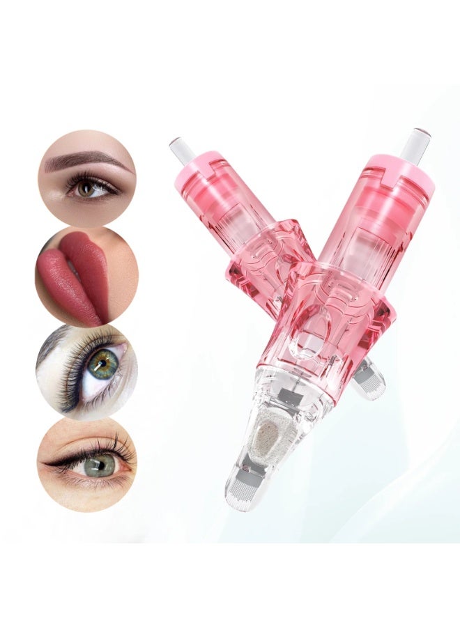 IOLITE Tattoo Needle  - Iolite M6 Disposable Universal Tattoo Needle Cartridges 10Pcs | Professional PMU & SPMU Precision Cartridges for Microblading, Ombre Brows, Lip Blush & Micropigmentation - Image 1