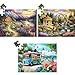 WSCXSC 3 Pack 48 Large Piece Puzzle for Seniors Alzheimers Puzzles Dementia Alzheimers Products Activities for Elderly Adults Mountains Village Sea Easy Jigsaw Puzzle Cognitive Games with 3 Storage Bags - Image 2
