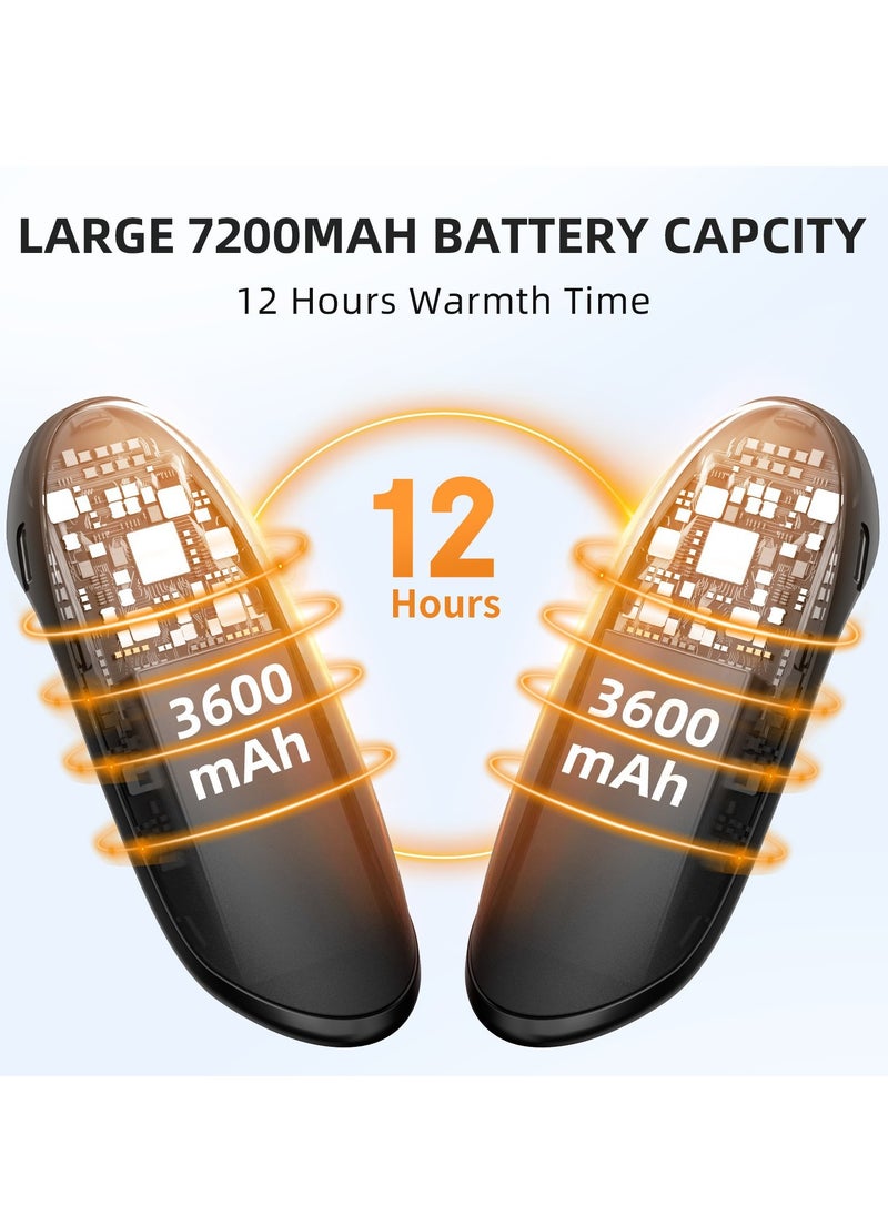 Generic - Split Design Magnetic Hand Warmer, Dual-Sided Heating, Large Capacity Portable Heater, 3-Second Fast Heating, Lightweight 2-in-1 with Three Adjustable Temperature Settings - Image 1
