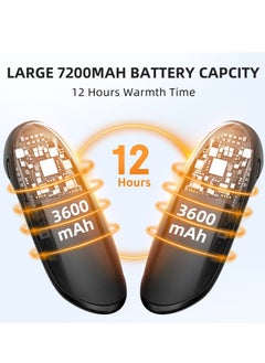 Generic Split Design Magnetic Hand Warmer, Dual-Sided Heating, Large Capacity Portable Heater, 3-Second Fast Heating, Lightweight 2-in-1 with Three Adjustable Temperature Settings  - Image 3