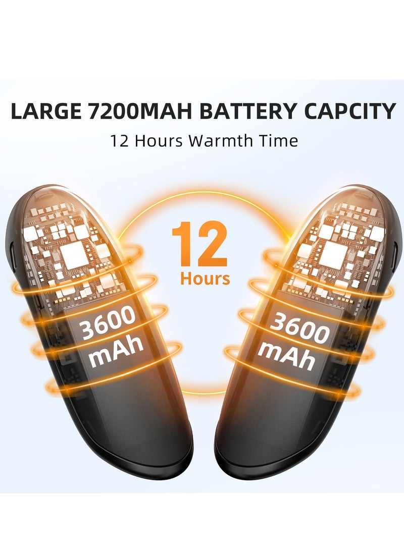 Generic - Split Design Magnetic Hand Warmer, Dual-Sided Heating, Large Capacity Portable Heater, 3-Second Fast Heating, Lightweight 2-in-1 with Three Adjustable Temperature Settings - Image 1