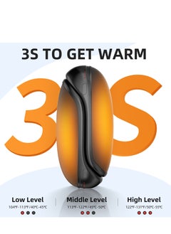 Generic Split Design Magnetic Hand Warmer, Dual-Sided Heating, Large Capacity Portable Heater, 3-Second Fast Heating, Lightweight 2-in-1 with Three Adjustable Temperature Settings  - Image 5