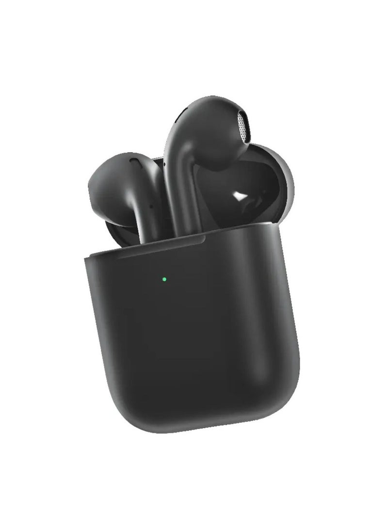 porodo Blue Deep Bass Wireless Earbuds 2, 20H Total Working Time, Wireless Charging, Independent Earbuds, Touch Control, Connectivity with Bluetooth 5.0 One-Step Pairing - Black - Image 1