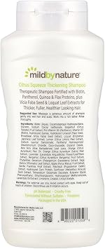 Mild By Nature Thickening BComplex Biotin Shampoo by Madre Labs Citrus Squeeze 414ml - Image 2