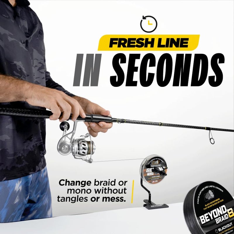 Beyond Braid EZ Fishing Line Spooler â€“ Portable Table Mounted Reel Spooler for Spinning & Baitcasting Reels â€“ Adjustable to Fit Multiple Size Spools of Fishing Line - Image 4