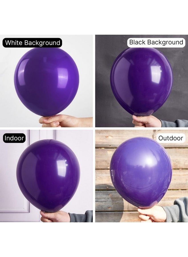 PartyWoo Royal Purple Balloons, 110 Pcs 22 Inch Star Balloons And Dark Purple Balloons Different Sizes Pack Of 18 Inch 12 Inch 10 Inch 5 Inch For Balloon Garland Or Arch As Birthday Party Decorations  - Image 3