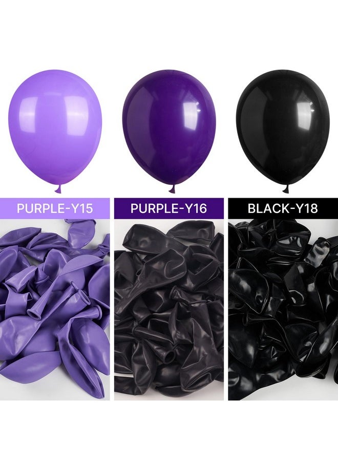 PartyWoo Royal Purple Balloons, 110 Pcs 22 Inch Star Balloons And Dark Purple Balloons Different Sizes Pack Of 18 Inch 12 Inch 10 Inch 5 Inch For Balloon Garland Or Arch As Birthday Party Decorations  - Image 4