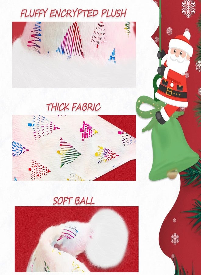 QTKJ Christmas Hat, Santa, Thickened Soft Velvet Fabric, Christma Gifts for Women and Men, Xmas Hat Suitable for Christmas Eve New Year Party Decorations(Color Gradient) - Image 3