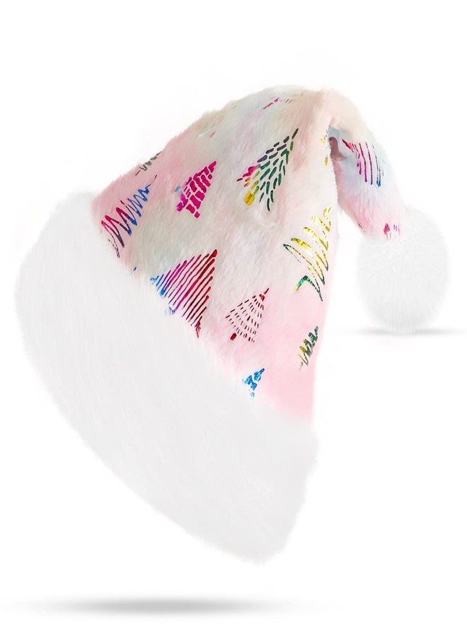 QTKJ Christmas Hat, Santa, Thickened Soft Velvet Fabric, Christma Gifts for Women and Men, Xmas Hat Suitable for Christmas Eve New Year Party Decorations(Color Gradient) - Image 1