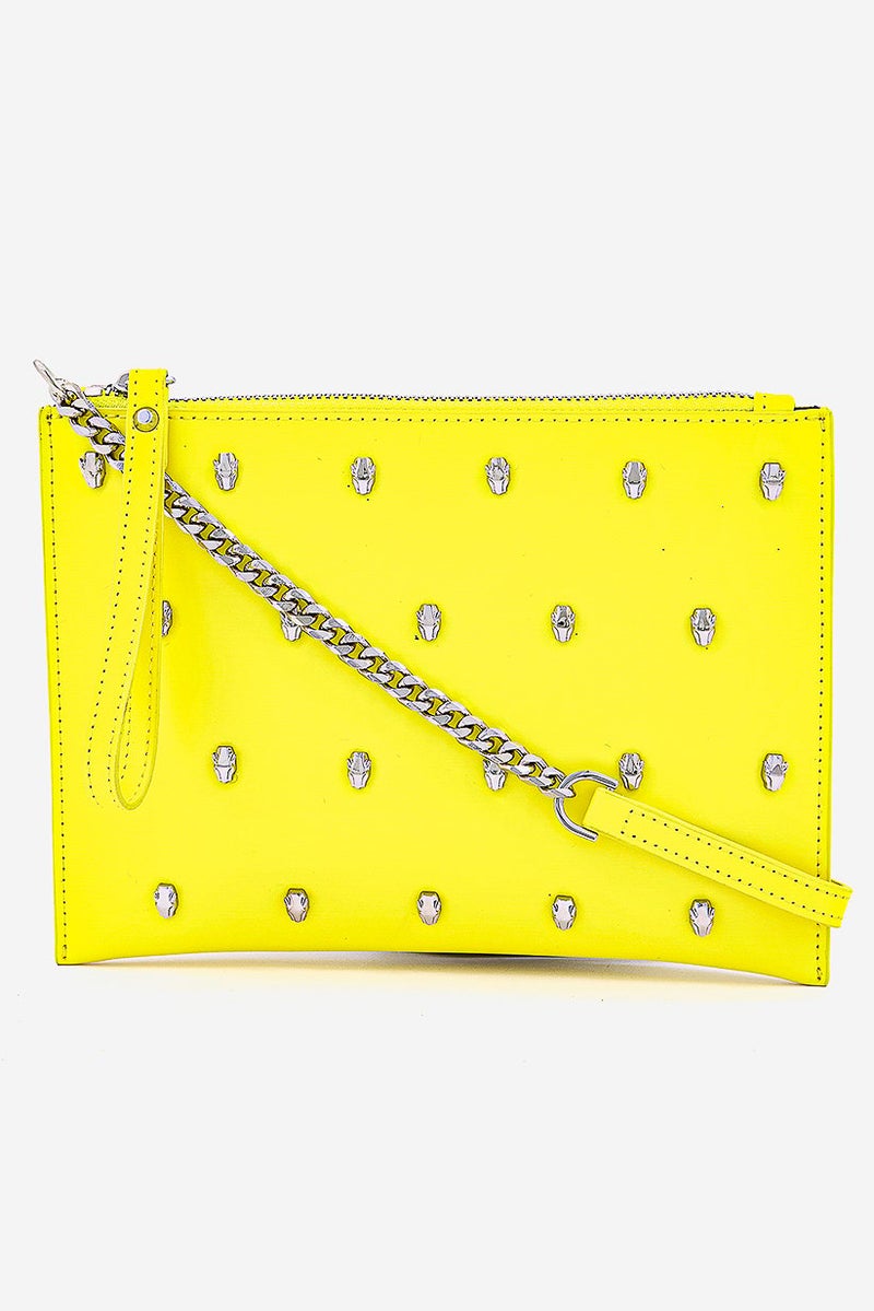 Cavalli Class Women Yaara Clutch Bag, Yellow - Image 1