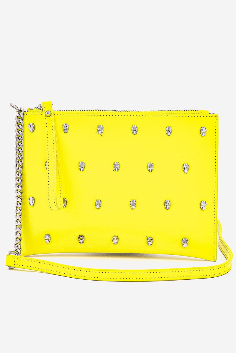 Cavalli Class Women Yaara Clutch Bag, Yellow - Image 2