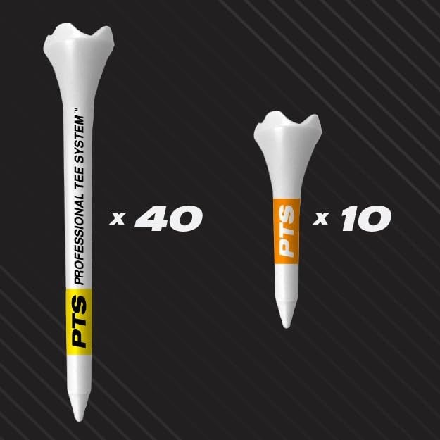 PrideSports Pride Professional Tee System Evolution Plastic Golf Tees - Pack of 50, (40 Count 2-3/4-Inch and 10 Count 1-1/2-Inch) - Image 2