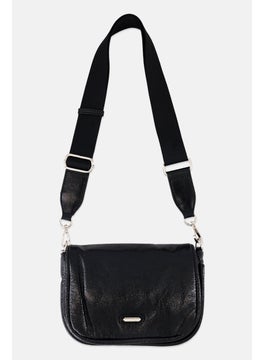 XOXO Women Brand Logo Shoulder Bag, Black  - Image 1
