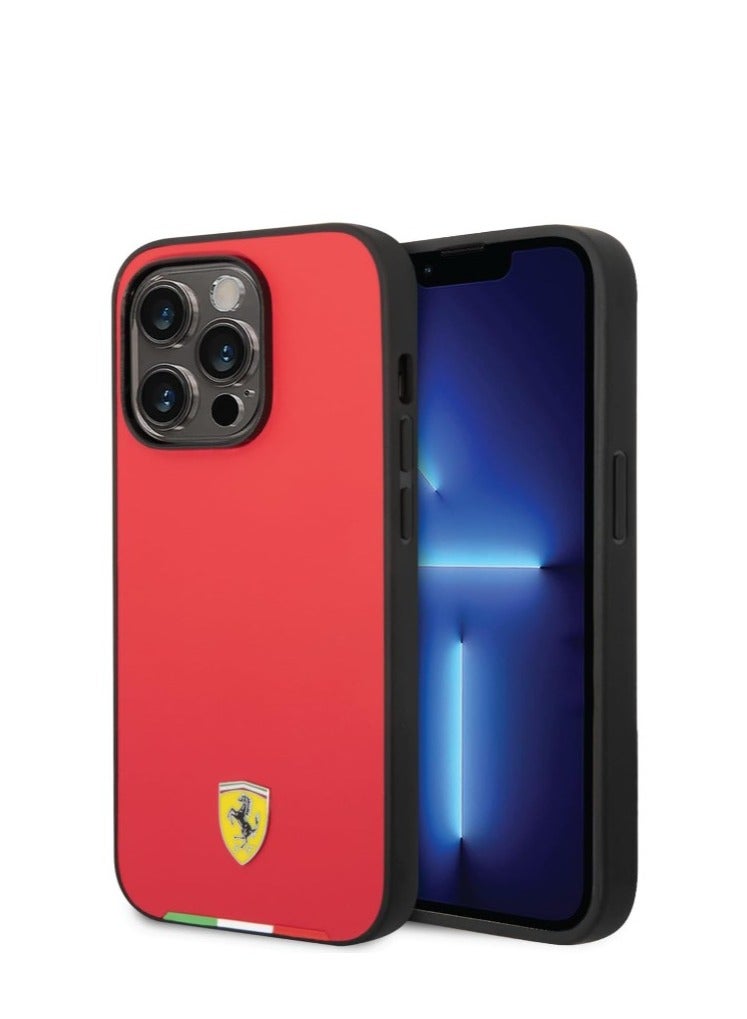 Ferrari غطاء حماية لجهاز ايفون 14 برو ماكس - احمر - Image 1