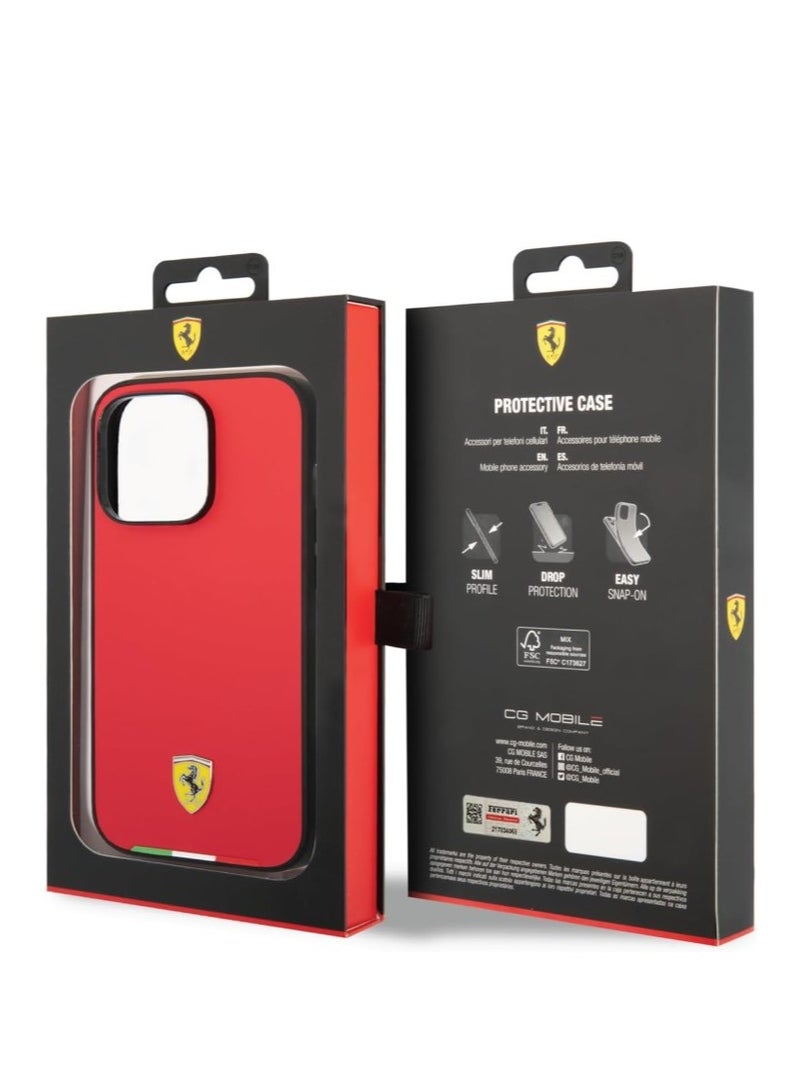 Ferrari غطاء حماية لجهاز ايفون 14 برو ماكس - احمر - Image 3