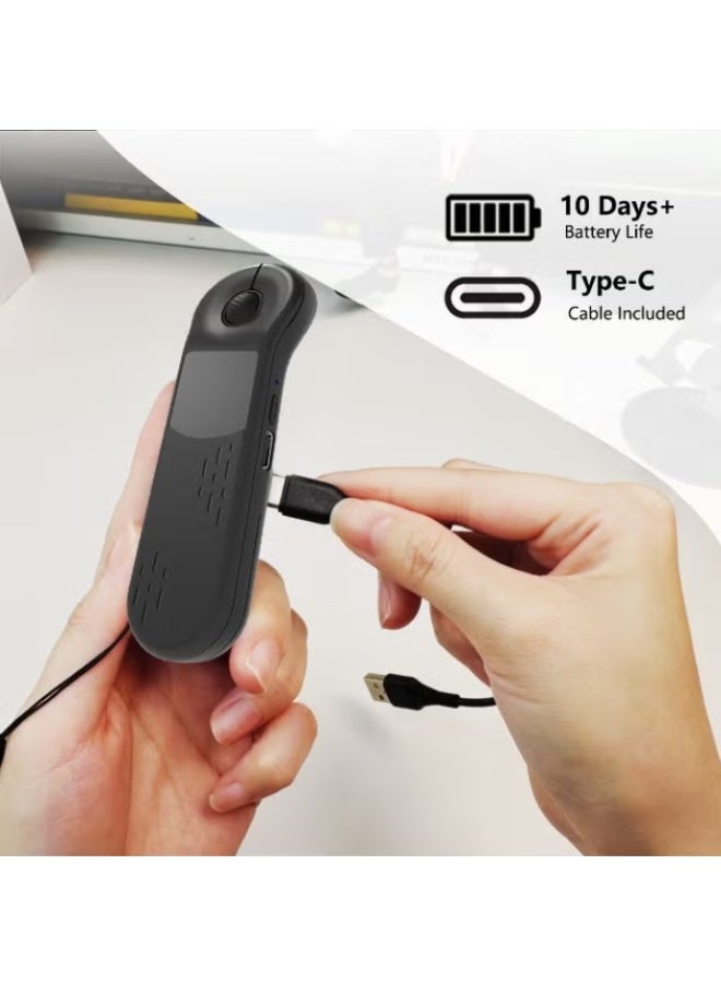 Xring D13 Pro Multi-Functional Air Laser Mouse, Presentation Clicker, PowerPoint Remote, Hyperlink Volume Wireless Presenter Remote Pointer, USB Slide Advancer PPT Clicker for Computer Laptop Mac - Image 4