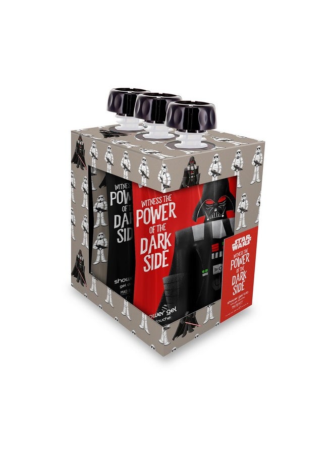 Mad Beauty Star Wars Dark Side Shower Gel Trio Channel Cleansing Power Straight From The Dark Side Refreshing Fragrances Amber And Ginseng Cedarwood And Lime And Lemon And Mandarin Great Gift  - Image 2