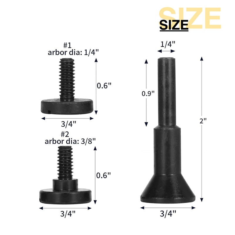 PRETEC Cut Off Wheels 27Pcs, 3 Inch Die Grinder Cut Off Wheels with 1/4 in Mounting Mandrel Kit for Die Grinder, 3/8" Arbor Hole Cutting Wheel for Metal & Stainless Steel Rotary Tool Drill Attachment - Image 4