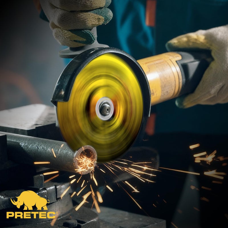 PRETEC Cut Off Wheels 27Pcs, 3 Inch Die Grinder Cut Off Wheels with 1/4 in Mounting Mandrel Kit for Die Grinder, 3/8" Arbor Hole Cutting Wheel for Metal & Stainless Steel Rotary Tool Drill Attachment - Image 2