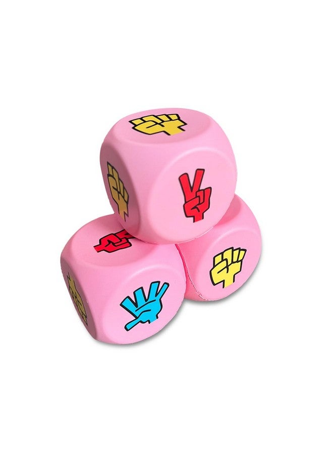 Finger Guessing PU Game Dice, 6 Sided, 6 Colors, Rock Paper Scissors Game for Adults, Kids, Family Party (B)  - Image 1
