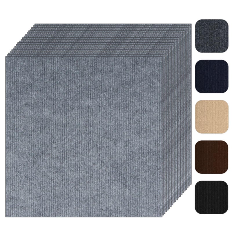 Yskzyz Self Adhesive Carpet Tile 10 Pcs 24 x 24 Peel and Stick Carpet Floor Tiles NonSlip Carpet Squares Tiles DIY Installation for Living Room Bedroom - Image 2
