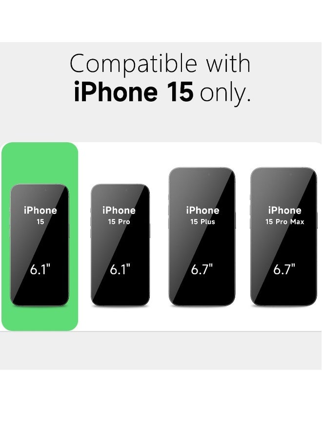 DUSALA iPhone 15 Clear Magnetic Cover Mag Safe Compatible Hybrid Protective Crystal Clear Hard Back Case Shockproof Silicone Frame Slim Transparent Case for Apple iPhone 15 - Image 2