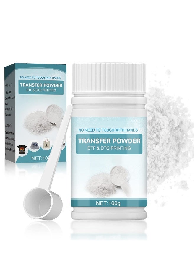 DTF Powder White Digital Transfer Hot Melt Adhesive DTG Pretreat Powder DTF DTG Printer DTF Hot Melt Adhesive Powder for All DTF Printers on All Fabric Include T Shirt Jeans Cotton Textile  - Image 1