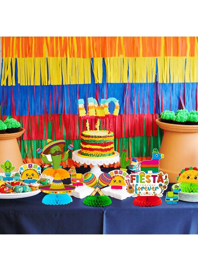 OSNIE 12Pcs Mexican Fiesta Honeycomb Centerpieces Table Toppers Mexico Cinco De Mayo Carnivals Festival Party Decoration Supplies Taco Twosday Bout A Party Table Decor For Kid’S Birthday Baby Shower  - Image 5