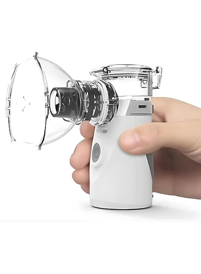 Portable Steam Inhaler Nebulizer - Battery & USB Powered - Accurate Respiratory Relief for Cough, Cold & Congestion - Silent & Lightweight for Kids & Adults - Image 1