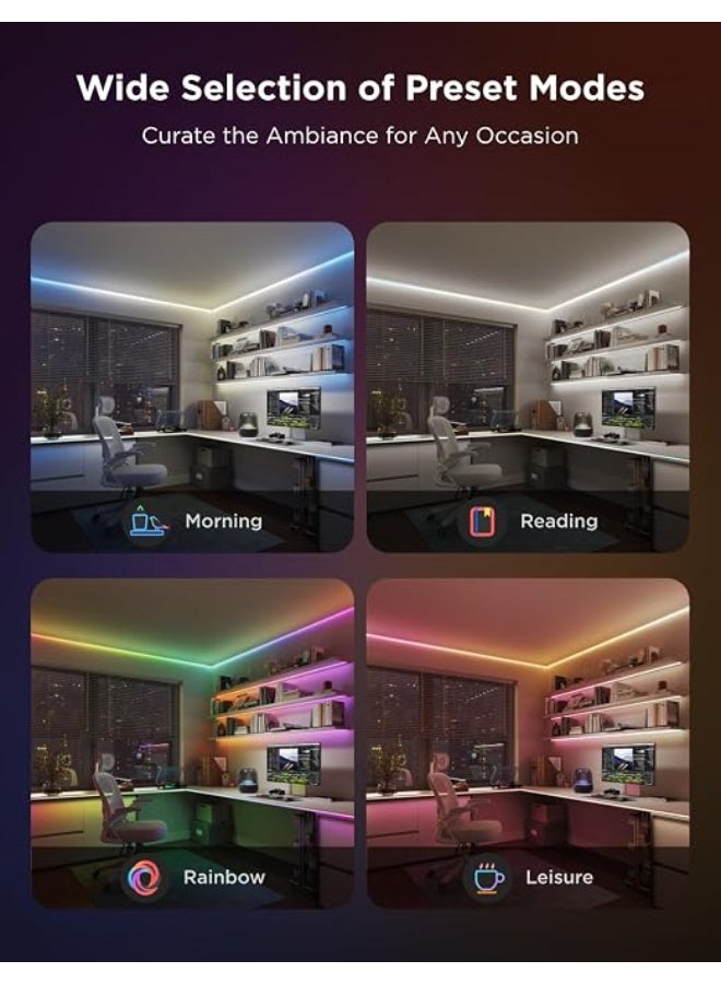 Govee COB LED Strip Light Pro, 9.8 ft RGBICW LED Lights for Bedroom - Image 3