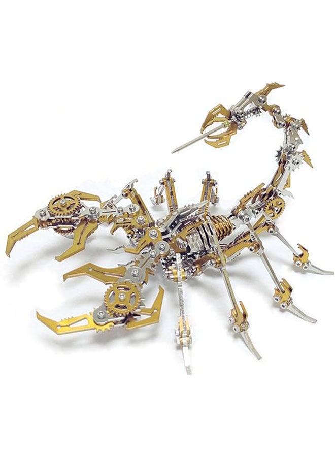 general Metal 3D Puzzle DIY Assembly Scorpion Model Kit, Detachable 3D Puzzle Stainless Steel Structure Kit for Adults, Mechanical Educational Toys, Puzzles, Office Decorations - Image 1