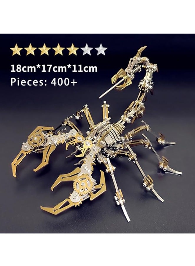 general Metal 3D Puzzle DIY Assembly Scorpion Model Kit, Detachable 3D Puzzle Stainless Steel Structure Kit for Adults, Mechanical Educational Toys, Puzzles, Office Decorations - Image 2