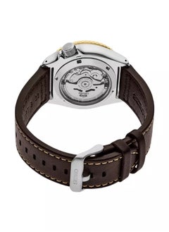 Seiko Mens 5 Sports SKX GMT Automatic Mocha Black Dial Brown Leather Strap Watch - SSK036K1  - Image 3