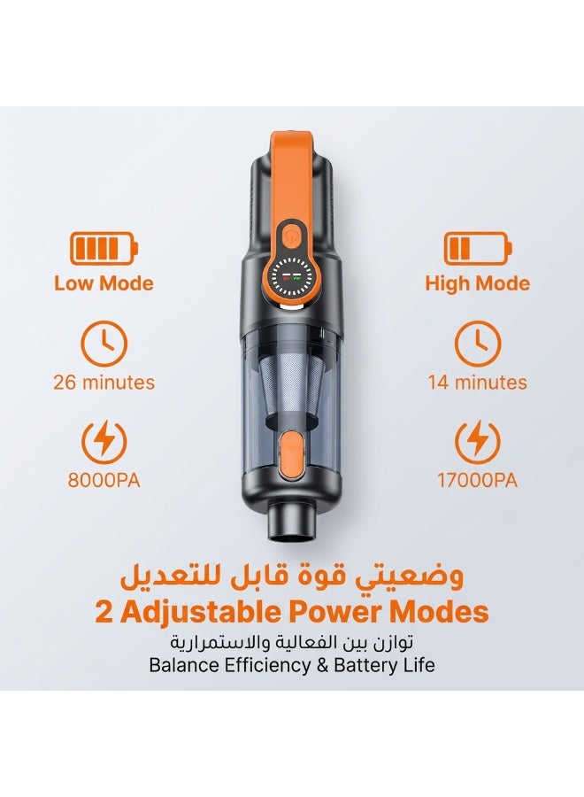 Teranorix Multifunctional Handheld Duster | 17,000Pa Powerful Suction | Cordless Design with Type-C Fast Charging | Suitable for Both Car and Home Use - Image 5