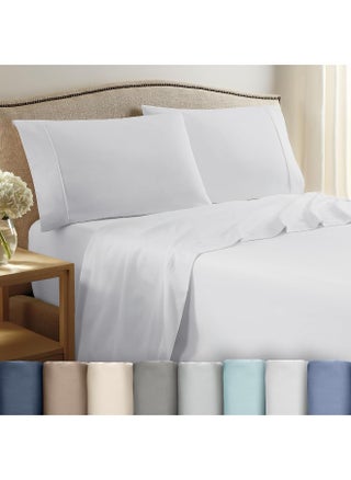 Martex 400 Thread Count 100% Cotton Sateen - 3 Piece Twin Bed Sheet Set - Twin Sheet Set - 1 Fitted Sheet, 1 Flat Sheet, 1 Pillow case - Super Soft - Wrinkle Resistant - White Sheet Set (Twin, White) - pzsku/Z27DD1A24E0D1DB96B10CZ/45/_/1741637429/b73903a9-c28a-46b6-918d-e1784a523af9