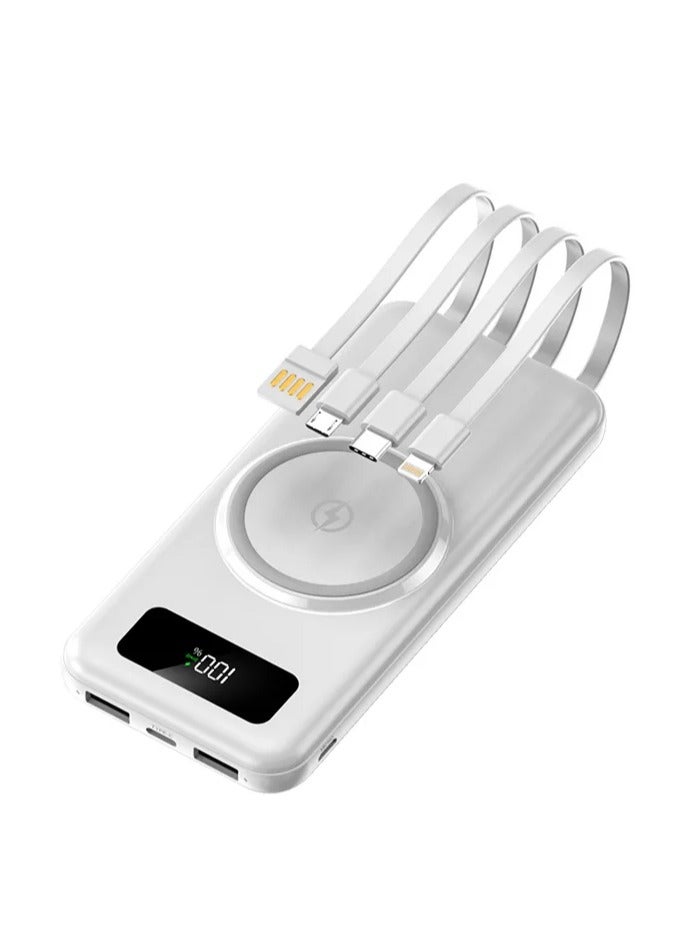 كهربائي باور بانك إليسينر 10000 مللي أمبير/ساعة - شحن لاسلكي سريع، منفذ USB مزدوج، شاحن صغير الحجم ومحمول لجميع الأجهزة - Image 1