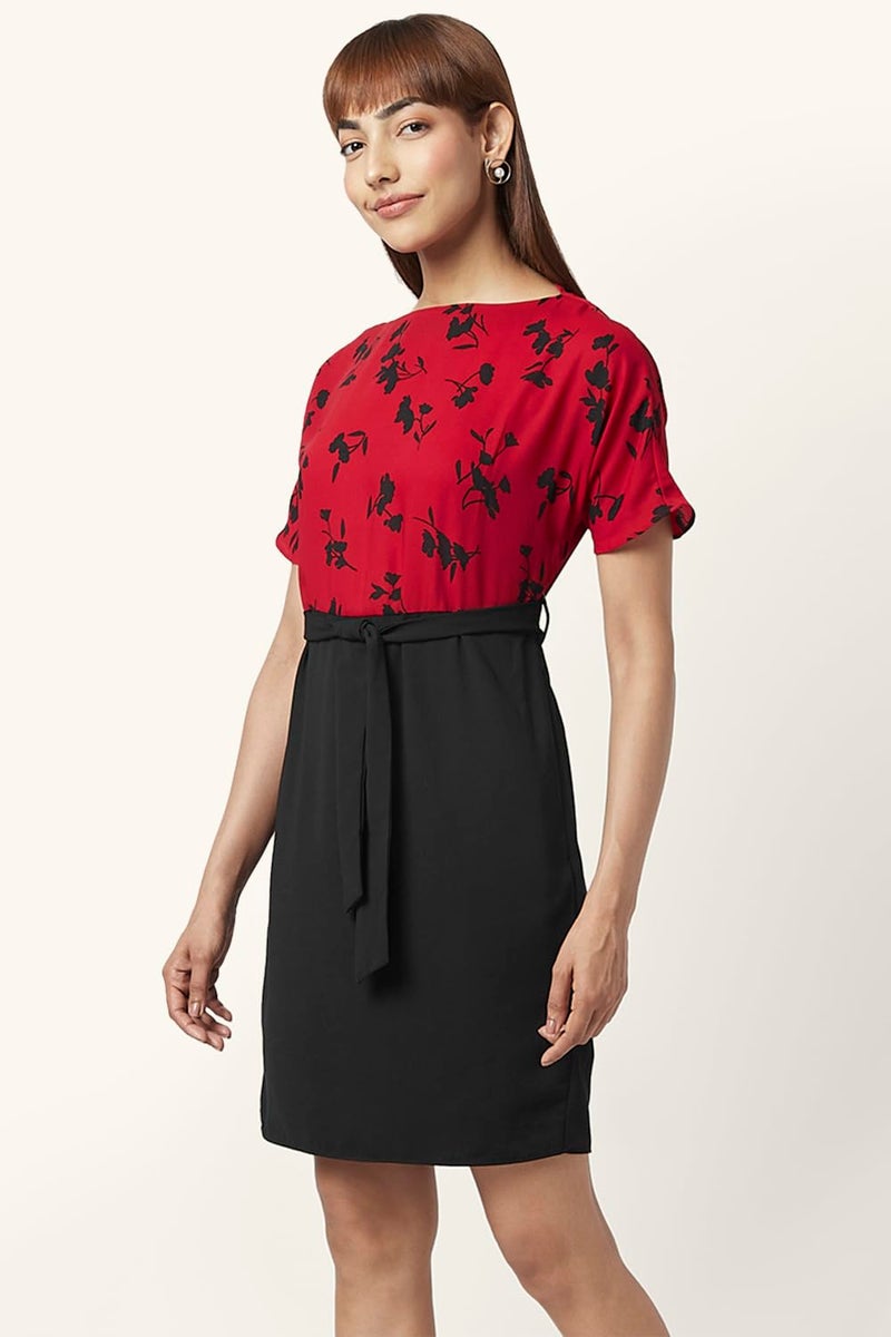 Annabelle Women's Annabelle Red Dress Comfort Fit,Red,S - Image 5