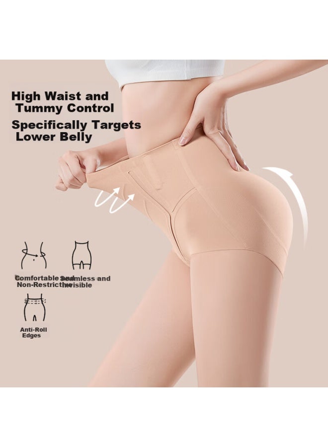 Gujin Invisible Seamless High-waist Slimming Shaping Panties For Women, Ultra-thin Tummy Control Hip-lifting Underwear - Image 4