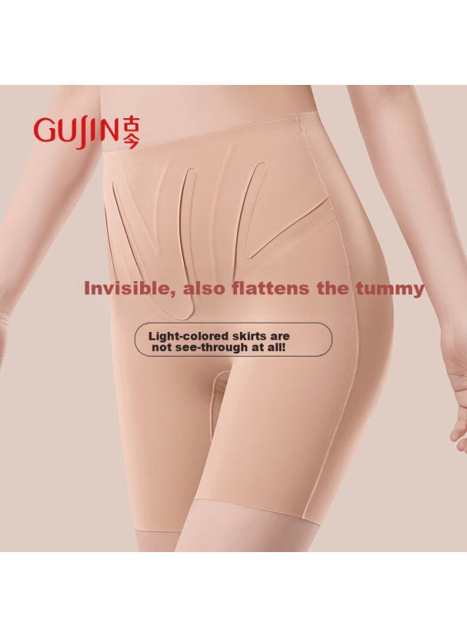 Gujin Invisible Seamless High-waist Slimming Shaping Panties For Women, Ultra-thin Tummy Control Hip-lifting Underwear - Image 1