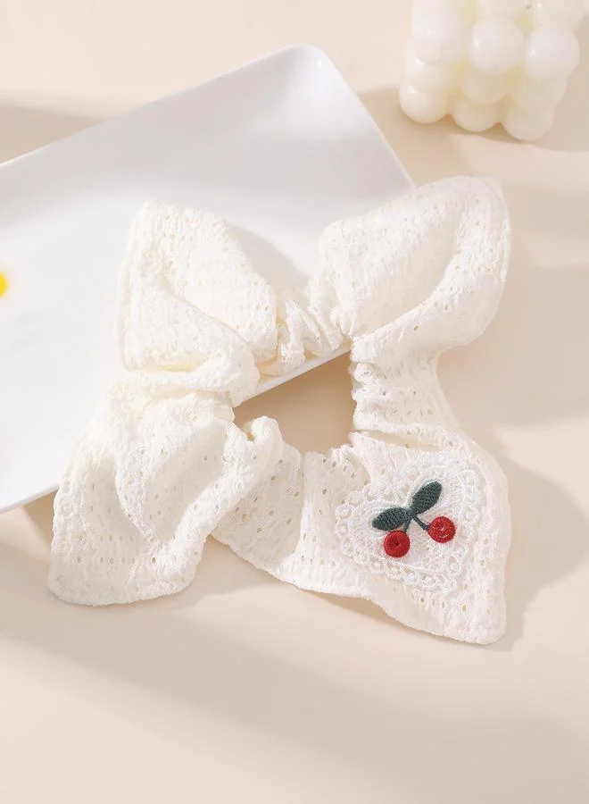تايك تو Cherry Patch Detail Hair Scrunchie