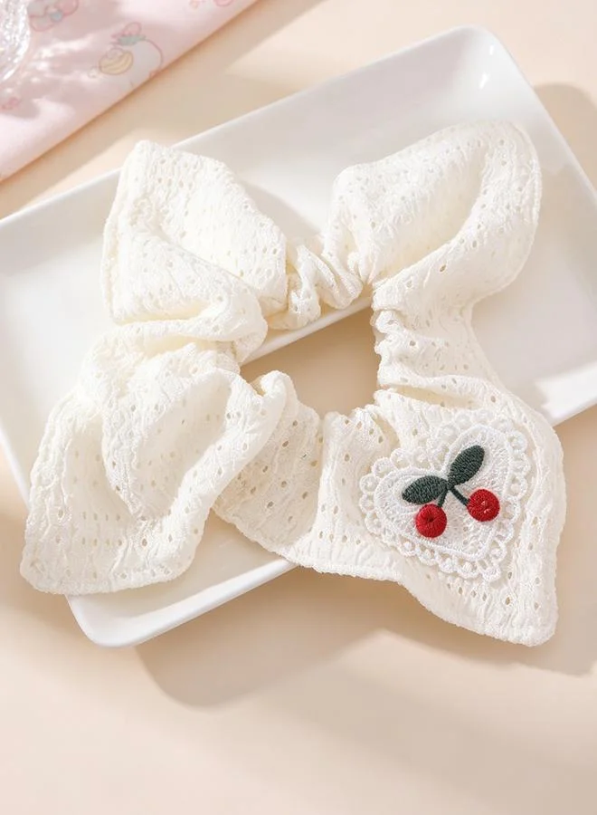 تايك تو Cherry Patch Detail Hair Scrunchie
