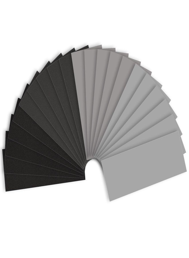 Shineboc Fine Sandpaper Assortment 1000/2000/3000/5000 Grit, 20 Sheets, 9 x 3.6 Inch Wet Dry Sand Paper, Hand Sanding Sheets for Wood Metal Automotive Sanding and Polishing - Image 1
