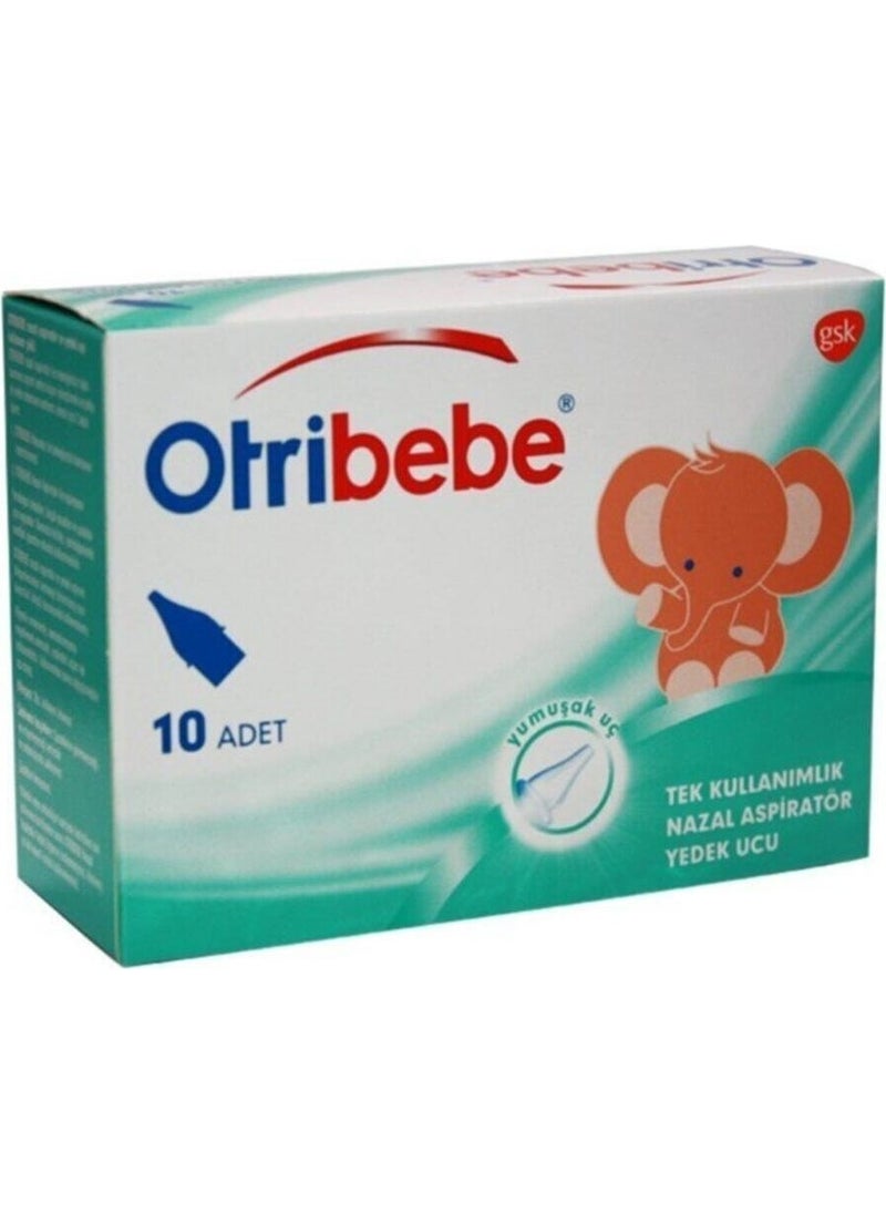Otribebe Nasal Nasal Aspirator Spare Tips 10pcs 