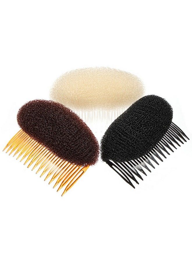 HiiBaby ® 2 قطع أدوات زيادة حجم الشعر بومب إت أب ستايلر أداة إدخال مشط الشعر (بيج) - Image 1